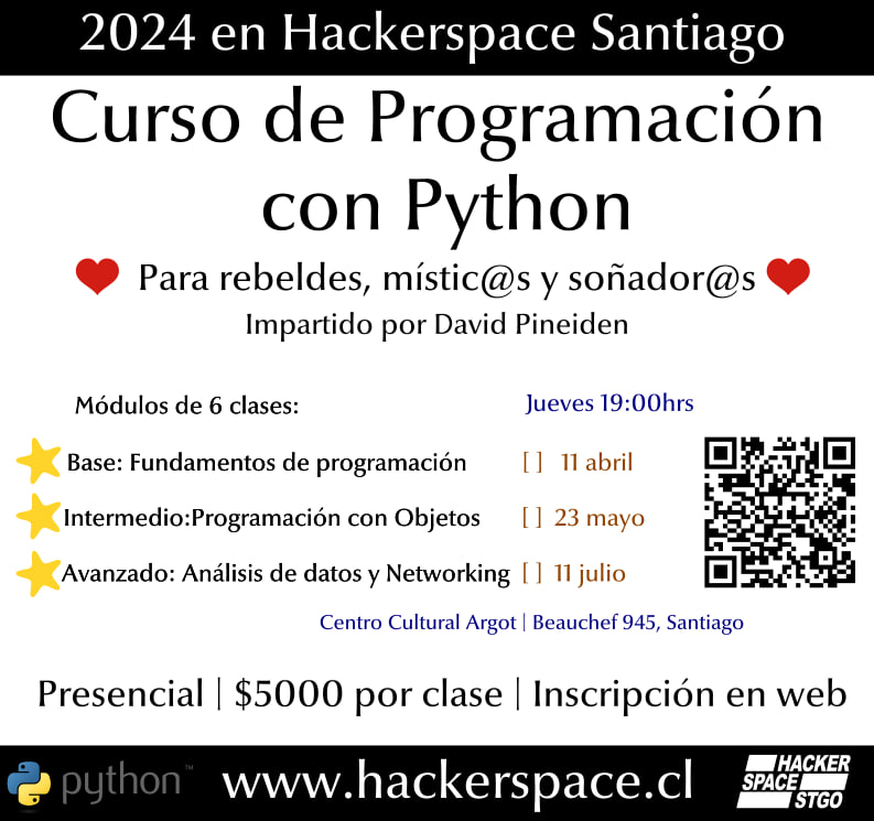 Afiche curso Python